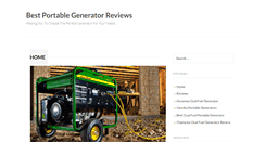 Desktop Screenshot of bestportablegenerator-reviews.com