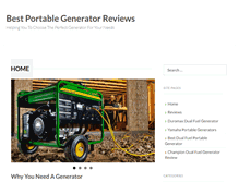Tablet Screenshot of bestportablegenerator-reviews.com
